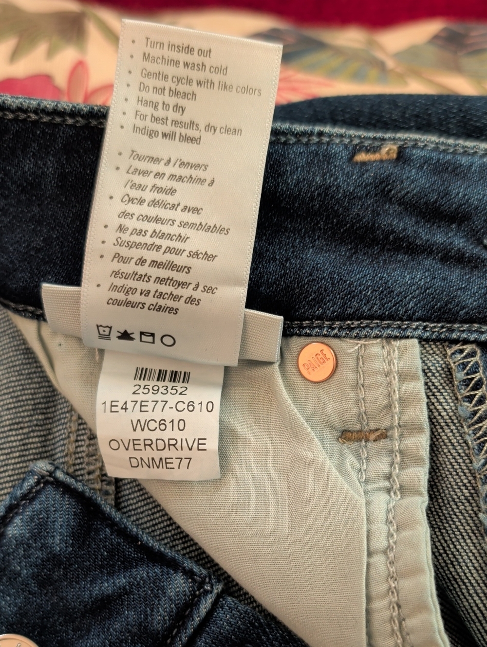 PAIGE Anessa Wide Leg, High Rise,Ankle Jean. Regular 26 - Picture 5 of 16